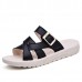 Bandage Buckle Slip On Wedge Sandals Soft Leather Slip On Beach Slipper Sandals Bandage Buckle Slip On Wedge Sandals Soft Leather Slip On Beach Slipper Sandals