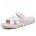 Bandage Buckle Slip On Wedge Sandals Soft Leather Slip On Beach Slipper Sandals Bandage Buckle Slip On Wedge Sandals Soft Leather Slip On Beach Slipper Sandals