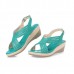 Genuine Leather Hollow Out Shoe Casual Comfy Wedge Sandals Genuine Leather Hollow Out Shoe Casual Comfy Wedge Sandals