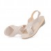 Genuine Leather Hollow Out Shoe Casual Comfy Wedge Sandals Genuine Leather Hollow Out Shoe Casual Comfy Wedge Sandals