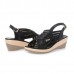 Genuine Leather Hollow Out Shoe Casual Comfy Wedge Sandals Genuine Leather Hollow Out Shoe Casual Comfy Wedge Sandals