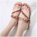 US Size 5-10 Women Bohemian Casual Beach Soft Flat Sandals US Size 5-10 Women Bohemian Casual Beach Soft Flat Sandals