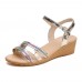 Women Summer Roman Sequined hasp Beach Sandals Women Summer Roman Sequined hasp Beach Sandals