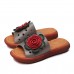 Genuine Leather Hollow Floral Casual Soft Sandals For Women Genuine Leather Hollow Floral Casual Soft Sandals For Women