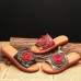 Genuine Leather Hollow Floral Casual Soft Sandals For Women Genuine Leather Hollow Floral Casual Soft Sandals For Women