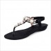 Women Sandal Shoes Flip Flops Strap Flat Strappy Rhinestone Sandals Women Sandal Shoes Flip Flops Strap Flat Strappy Rhinestone Sandals