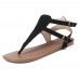 Women Summer Roman Sandals Metal Button Casual Shoes Women Summer Roman Sandals Metal Button Casual Shoes