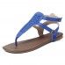 Women Summer Roman Sandals Metal Button Casual Shoes Women Summer Roman Sandals Metal Button Casual Shoes