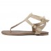 Women Summer Roman Sandals Metal Button Casual Shoes Women Summer Roman Sandals Metal Button Casual Shoes