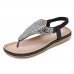 Bohemian Rhinestone Elastic Band Flat Sandals Bohemian Rhinestone Elastic Band Flat Sandals