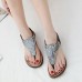 Bohemian Rhinestone Elastic Band Flat Sandals Bohemian Rhinestone Elastic Band Flat Sandals