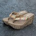 Bohemian Weave Slippers Slip On Wedges Sandals Bohemian Weave Slippers Slip On Wedges Sandals