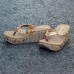 Bohemian Weave Slippers Slip On Wedges Sandals Bohemian Weave Slippers Slip On Wedges Sandals