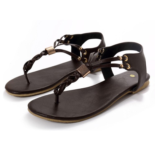 US Size 5-12 Women Casual Soft  Metal Beach Sandals US Size 5-12 Women Casual Soft  Metal Beach Sandals