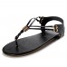 US Size 5-12 Women Casual Soft  Metal Beach Sandals US Size 5-12 Women Casual Soft  Metal Beach Sandals