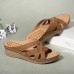 LOSTISY Massage Insole Slippers Cross Wedge Sandals LOSTISY Massage Insole Slippers Cross Wedge Sandals
