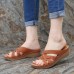 LOSTISY Massage Insole Slippers Cross Wedge Sandals LOSTISY Massage Insole Slippers Cross Wedge Sandals