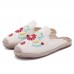 Embroidery Flower Chinese Style Women Folkways Sandals Embroidery Flower Chinese Style Women Folkways Sandals