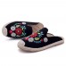 Embroidery Flower Chinese Style Women Folkways Sandals Embroidery Flower Chinese Style Women Folkways Sandals