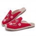 Embroidery Flower Chinese Style Women Folkways Sandals Embroidery Flower Chinese Style Women Folkways Sandals