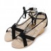 Flat Heel Casual Beaded Lacing Gladiator Small Wedges Shoes Flat Heel Casual Beaded Lacing Gladiator Small Wedges Shoes