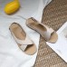 Summer Flats Women Cross Buckle Strap Sandals Summer Flats Women Cross Buckle Strap Sandals