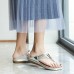 Large Size Rhinestone Beach Flat Slipper Casual Sandals Large Size Rhinestone Beach Flat Slipper Casual Sandals