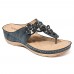 LOSTISY Women Beach Flip Flops Soft Casual Comfortable Wedge Sandals LOSTISY Women Beach Flip Flops Soft Casual Comfortable Wedge Sandals