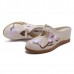 Women Flower Embroidery Comfortable Casual Wedge Sandals Women Flower Embroidery Comfortable Casual Wedge Sandals