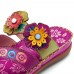 SOCOFY Genuine Leather Flowers  Clip Toe Casual Sandals SOCOFY Genuine Leather Flowers  Clip Toe Casual Sandals