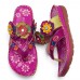 SOCOFY Genuine Leather Flowers  Clip Toe Casual Sandals SOCOFY Genuine Leather Flowers  Clip Toe Casual Sandals