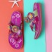 SOCOFY Genuine Leather Flowers  Clip Toe Casual Sandals SOCOFY Genuine Leather Flowers  Clip Toe Casual Sandals