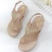 Women Platform Beach Sandals Flats PU Shoes Women Platform Beach Sandals Flats PU Shoes