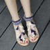 Embroidery Bohemian Women Shoe Summer Casual Beach Tassel Flat Sandals Embroidery Bohemian Women Shoe Summer Casual Beach Tassel Flat Sandals