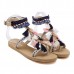 Embroidery Bohemian Women Shoe Summer Casual Beach Tassel Flat Sandals Embroidery Bohemian Women Shoe Summer Casual Beach Tassel Flat Sandals