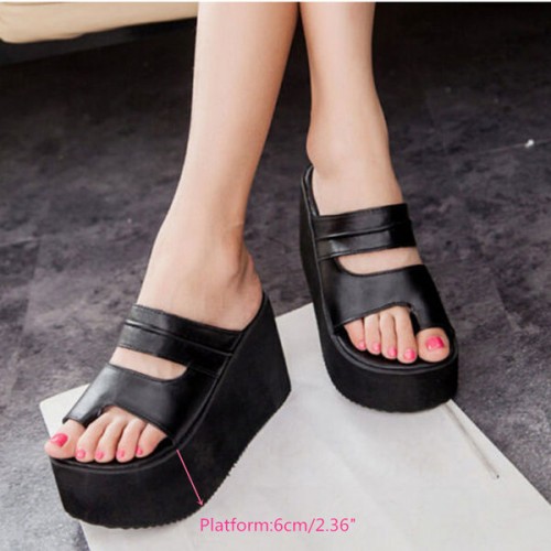 Women Roma High Heel Wedges Platform Flip Flops Slippers Sandals Beach Shoes Women Roma High Heel Wedges Platform Flip Flops Slippers Sandals Beach Shoes