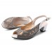 Rhinestone Fish Mouth Casual Square Heel Sandals Rhinestone Fish Mouth Casual Square Heel Sandals
