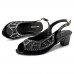 Rhinestone Fish Mouth Casual Square Heel Sandals Rhinestone Fish Mouth Casual Square Heel Sandals