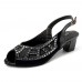 Rhinestone Fish Mouth Casual Square Heel Sandals Rhinestone Fish Mouth Casual Square Heel Sandals