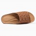 LOSTISY Hollow Out Pattern Lightweight Soft Casual Wedge Sandals LOSTISY Hollow Out Pattern Lightweight Soft Casual Wedge Sandals