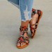 Graffiti Mixed Color Buckle Strap Zip Flat Beach Sandals Graffiti Mixed Color Buckle Strap Zip Flat Beach Sandals