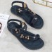 Bohemian Weave Rhinestone Elastic Band Soft Casual Sandals Bohemian Weave Rhinestone Elastic Band Soft Casual Sandals