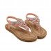Crystal Bohemia Clip Toe Elastic Flat Sandals Crystal Bohemia Clip Toe Elastic Flat Sandals