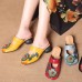 Hollow Out Casual Slip On Leather Wedge Sandals Hollow Out Casual Slip On Leather Wedge Sandals