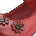 SOCOFY Retro Flower Pattern Leather Mid Heel Hook Loop Pumps SOCOFY Retro Flower Pattern Leather Mid Heel Hook Loop Pumps