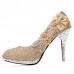 Glitter Flower Pump Wedding Party Crystal High Heels Women Shoes Glitter Flower Pump Wedding Party Crystal High Heels Women Shoes