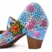 SOCOFY Genuine Leather Hollow Out Casual Hook Loop Pumps SOCOFY Genuine Leather Hollow Out Casual Hook Loop Pumps