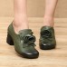 SOCOFY Retro Handmade Rose Pattern Leather Ankle Boots SOCOFY Retro Handmade Rose Pattern Leather Ankle Boots
