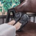SOCOFY Retro Genuine Leather Slip On Flower Casual Shoe Pumps SOCOFY Retro Genuine Leather Slip On Flower Casual Shoe Pumps