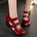 SOCOFY Zipper Genuine Leather Retro Casual Flower Pumps Sandals SOCOFY Zipper Genuine Leather Retro Casual Flower Pumps Sandals